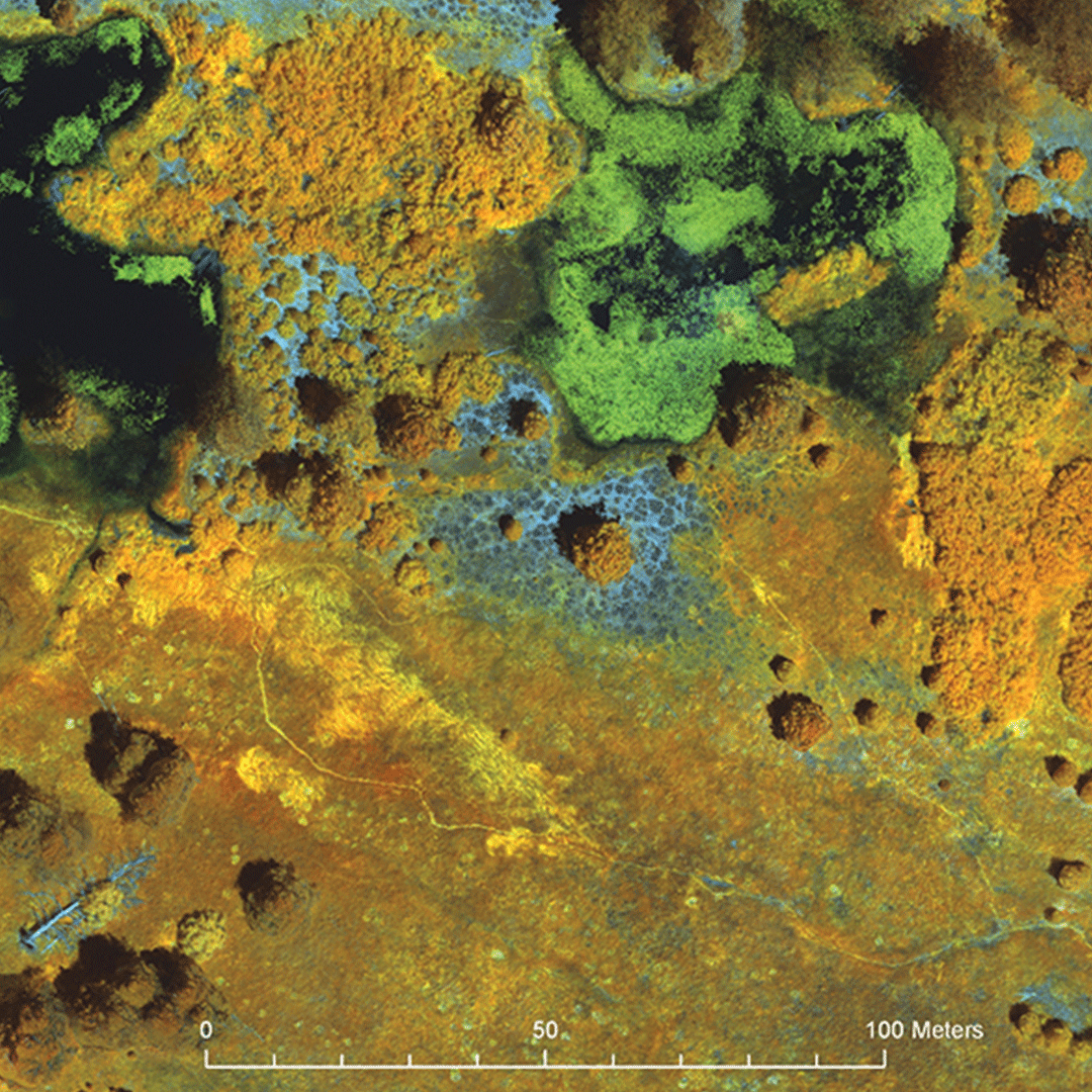 GIS aerial mapping photo of landscape