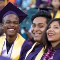 Happy graduates at Commencement