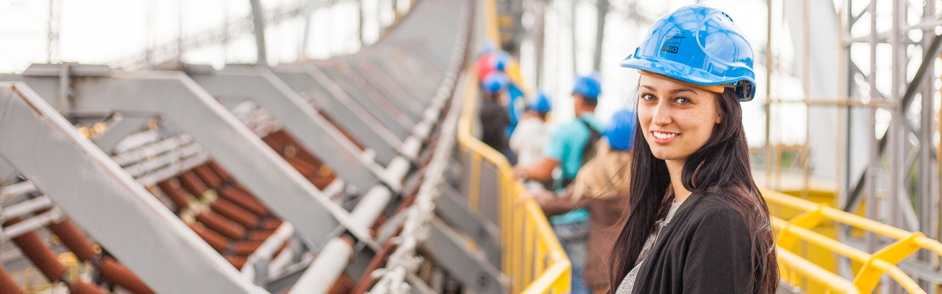 Construction professional on a bridge being built